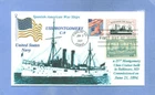 USS MONTGOMERY C-9 Spanish-American War Cruiser Photo Cach Flag First Day, +3192