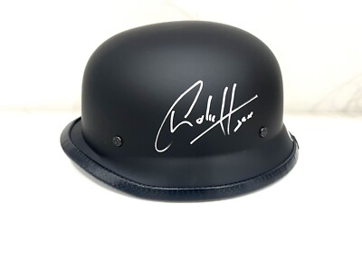 CHARLIE HUNNAM HAND SIGNED SONS OF ANARCHY BIKER HELMET JAX TELLER