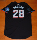 MIAMI MARLINS TREVOR ROGERS 2024 GAME ISSUED UN WORN NIKE  JERSEY (ORIOLES)