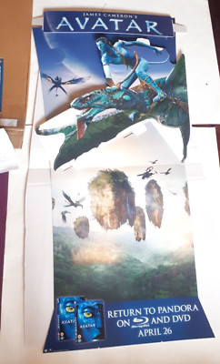 AVATAR 2009 JAMES CAMERON VINTAGE ORIGINAL STANDEE PROMO DISPLAY VIDEO SHOP