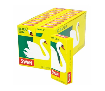 SWAN EXTRA SLIM PRE CUT FILTER TIPS PACK OF 1, 2, 3, 5 ,10, 20