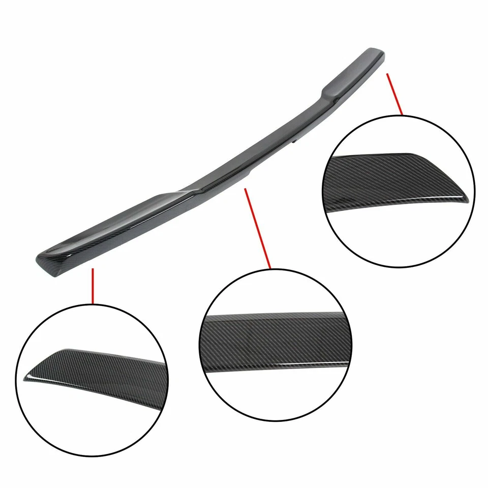For 05-2013 Chevrolet Corvette C6 Carbon Fiber Color Rear Trunk Lid Spoiler Wing Foto 2 de 4