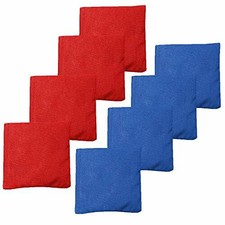 Play Platoon Premium Weather Resistant Duck Cloth Cornhole Bags - Set of 8 Bean