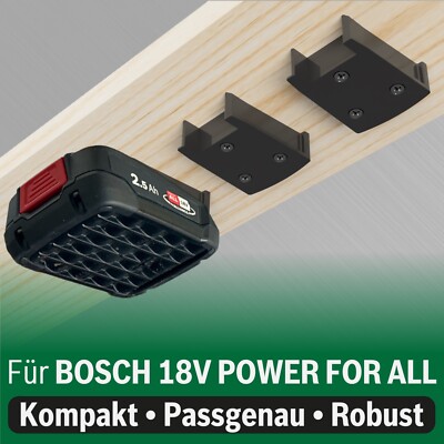 3 Battery Holder for Bosch Power for All Alliance Home 18V Wall Mount Wall Mount
