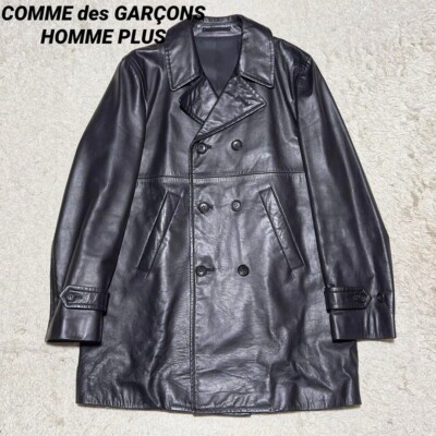 Comme Des Garcons HOMME PLUS Leather Jacket Coat Coat Japan Size M