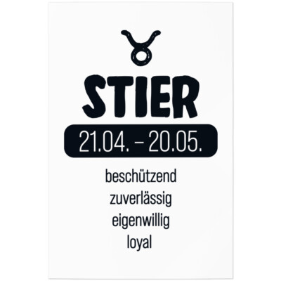 Sternzeichen Stier, beschützend zuverlässig eigenwillig loyal 11001002053