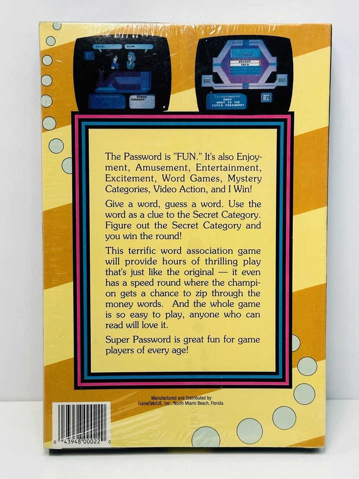 Super Password Commodore 64/128 Vintage BRAND NEW! FREE SHIPPING! - Image 2 of 4