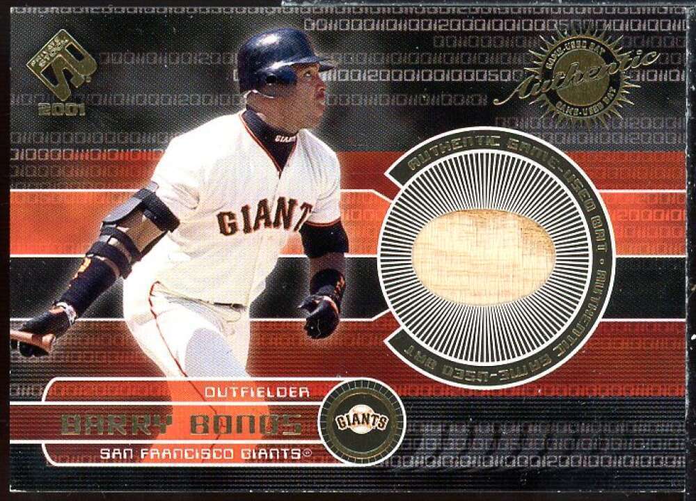 Barry Bonds Bat Card 2001 Private Stock Game Gear #151 