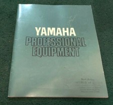 YAMAHA PROFESSIONAL EQUIPMENT 1987/88 Catalog Mixers Processors Amplifiers