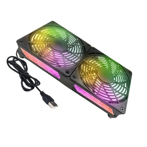 120mm Electronic Cooling Fan Low Noise Computer Electronics Coolers with LED - Afbeelding 7 van 12