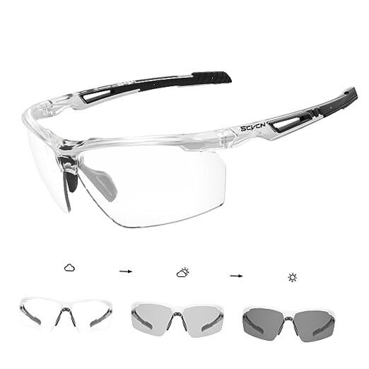 Photochromic Sunglasses for Men Women UV 400 Protection Sports Fishing 07