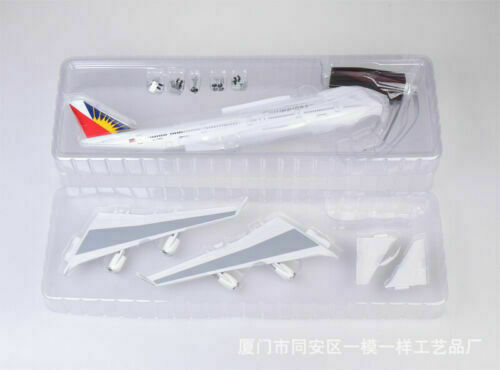 1/150 Philippines Airlines Boeing B747-400 47 cm modèle d'avion avec jouet léger DEL - Photo 7/8