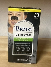 Biore 20CT. CHARCOAL DEEP CLEANSING PORE NOSE STRIPS,