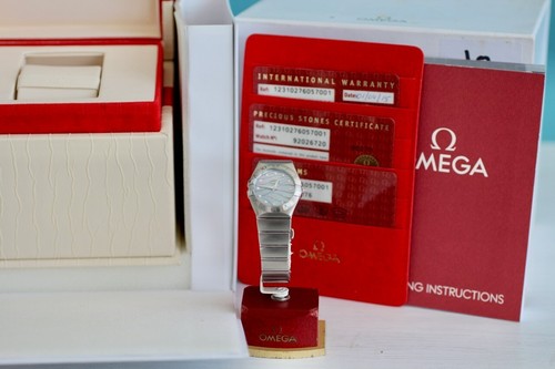 Omega Constellation Ladies Diamond Dial 27mm 12310276057001 2015 Full Set - 第 6/18 張圖片