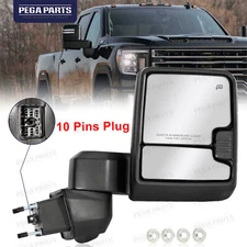 Tow Mirror Passenger Right Side For 2019-2024 Chevy Silverado GMC Sierra 2500HD