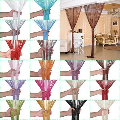 String Curtain Panels Door Fly Screen Hanging Beaded Curtains Room