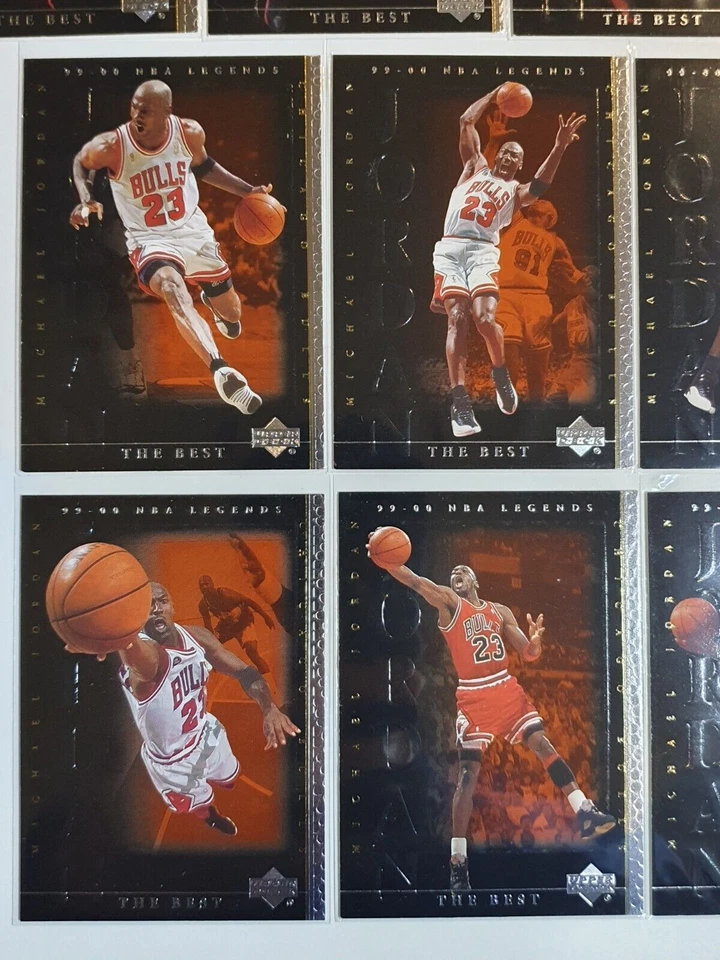 1999 UD NBA Legends Michael Jordan "The Best" (Complete Set of 10) - Mint - Image 4 of 4