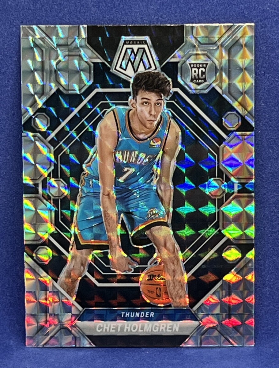 2022-23 Panini Mosaic Chet Holmgren Rookie Mosaic Prizm #236 OKC