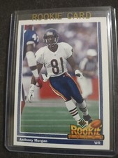 1991 Upper Deck Rookie Force Anthony Morgan Chicago Bears #637 Football Card. rookie card picture