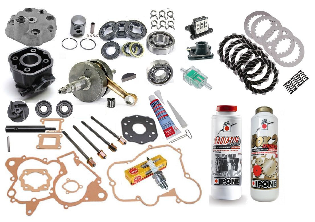 Moteur Aprilia RX 50 restauré avec ce pack étanchéité et roulements renforcés C3