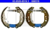 ATE Bremsbackensatz Bremsbacken Hinten FüR Skoda Roomster 5J Seat Toledo IV KG3