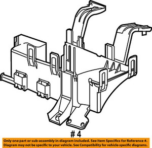 Mercury FORD OEM 10-11 Milan Fuse Relay-Lower Cover Mount Bracket