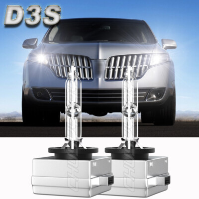 For Lincoln MKT 2010-2019 Front Xenon D3S HID Main Beam/Dipped Beam Bulbs 6000K