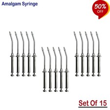 Pack Of 15 - Conservativa Odontoiatria Strumenti per Amalgama Cavity Syringe Lab