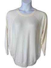 NWT Torrid Crew Neck Raglan Sleeve Sweater Ivory Size 2 I11