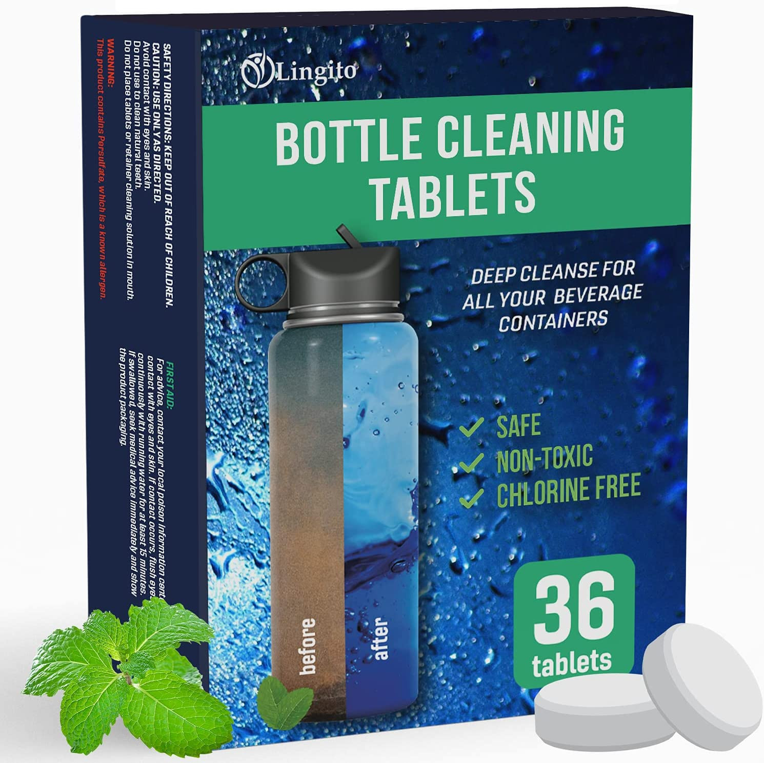 Water Bottle Cleaning Tablets, Use as Water Bladder Cleaning Kit, Water Bottle C