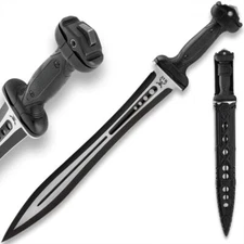 M48 Gladius Sword and Scabbard, 7Cr13 Stainless Steel Blade, Vortec Belt Sheath