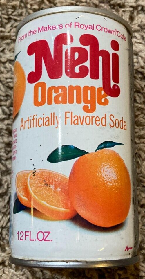 VINTAGE NEHI ORANGE SODA PULL TAB STEEL CAN | eBay