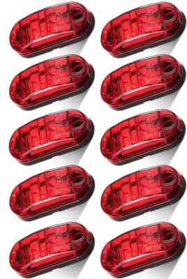 10 Pcs 2''  LED Trailer Lights 2 Diode Submersible  LED Trailer Side Markers NEW
