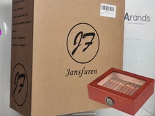 Jansfuren 15-40 Cigar Spanish Humidor Front Digital Hygrometer Drawer Humidifier