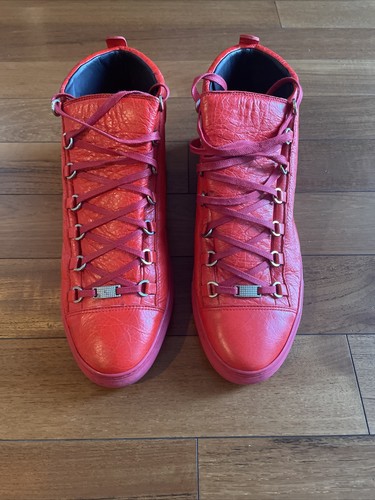 Balenciaga Arena Red Rouge Braise Size 