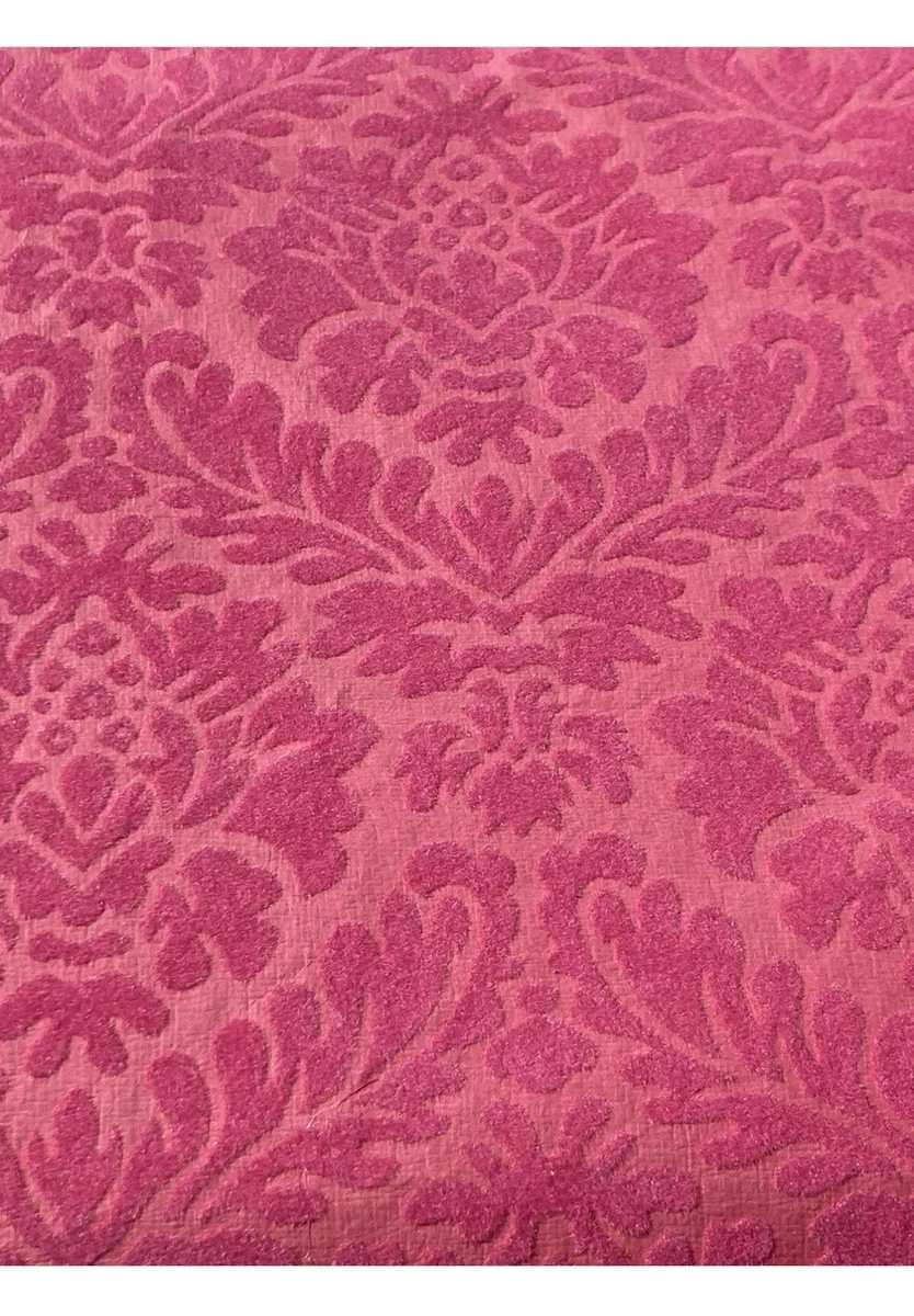 A4 Pink Damask Textured Flocked x 5 sheets, Wedding, Birthday, Christmas, DIY