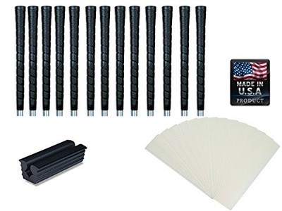 Tacki-Mac Golf Grips Standard Size Black Pro Tour Wrap Grip Kit (13 grips, gr...