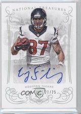 2014 Panini National Treasures Century Silver 21/25 CJ Fiedorowicz #240 Auto 0a6