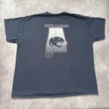 Vintage South Alabama Jaguars Shirt Mens 2XL University Graphic Tee