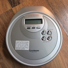 GOODMANS GCD709R PORTABLE PERSONAL CD PLAYER SILVER DISCMAN TESTED