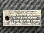 1974 Quebec War Amps Canada Tag Keychain License Plate — photo 2