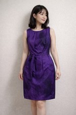 Escada Vibrant Purple sheath Mini Dress 38 (S)