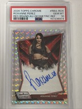 2026 Topps Chrome WWE Roxanne Perez Geometric Autograph PSA 10
