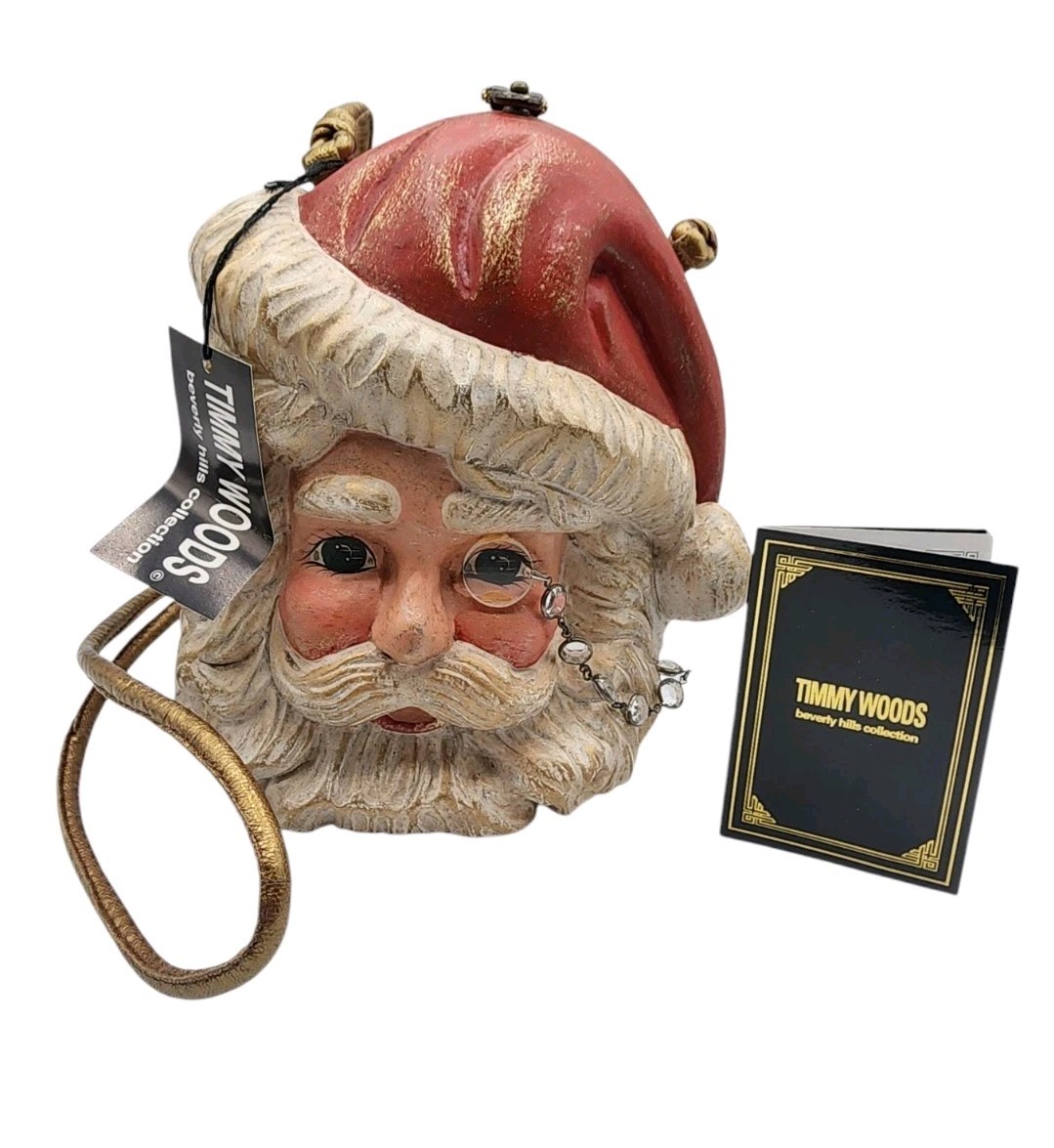 Shoulder Bag Acacia Wood Timmy Woods Santa Claus Purse Timmy Woods