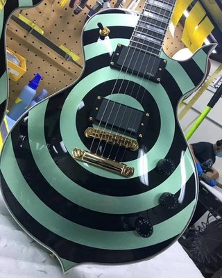 Wylde Audio Odin Grail Gangrene Metallic Green Bullseye Electric Guitar
