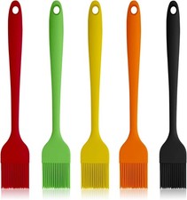 Silicone Basting Pastry Brushes 5 Pack Heat Resistant Cooking Brush Oil Butter
