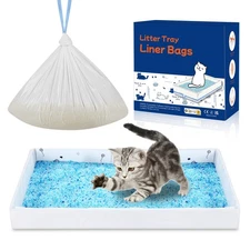 12 Pack Litter Box Liners Compatible with Safe Pets Scoopfree Cat Litter Box ...