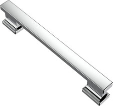 Polished Chrome Cabinet Pulls and Handles 10 Pack, AL3061CP  5 Inch Hole Center