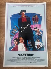 * LUIS VALDEZ * signed 12x18 poster  * ZOOT SUIT * COA *