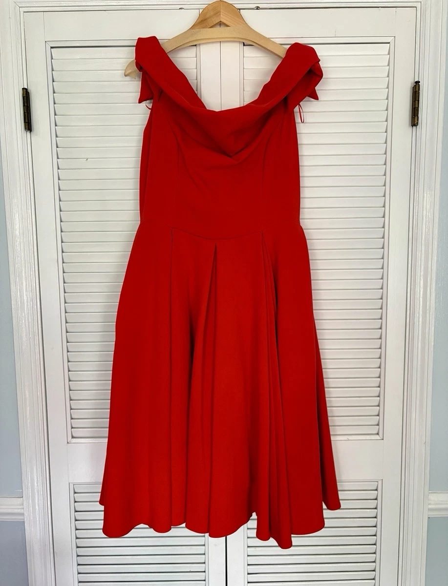 red dress size 14 16 Ball Gown Lace Off-the-Shoulder Red Quinceanera Dress Red / 0 / With Cape
